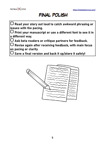 Novel Editing Checklist Preview 5